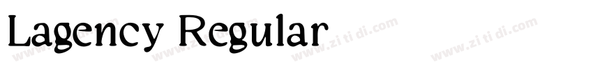 Lagency Regular字体转换